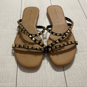 Mercer & Madison Studded Flat Sandals